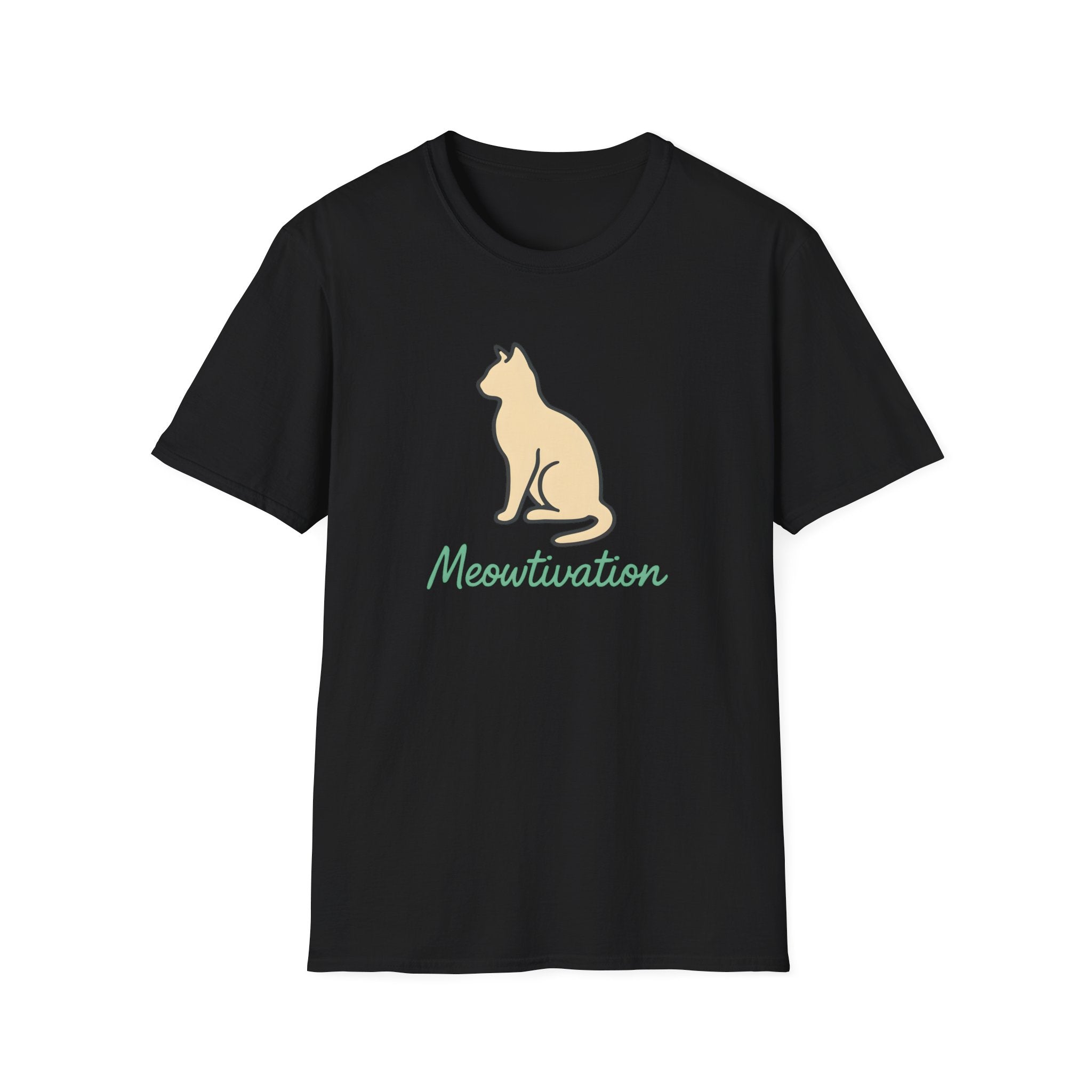 Meowtivation Cat Illustration T-Shirt Secondary image