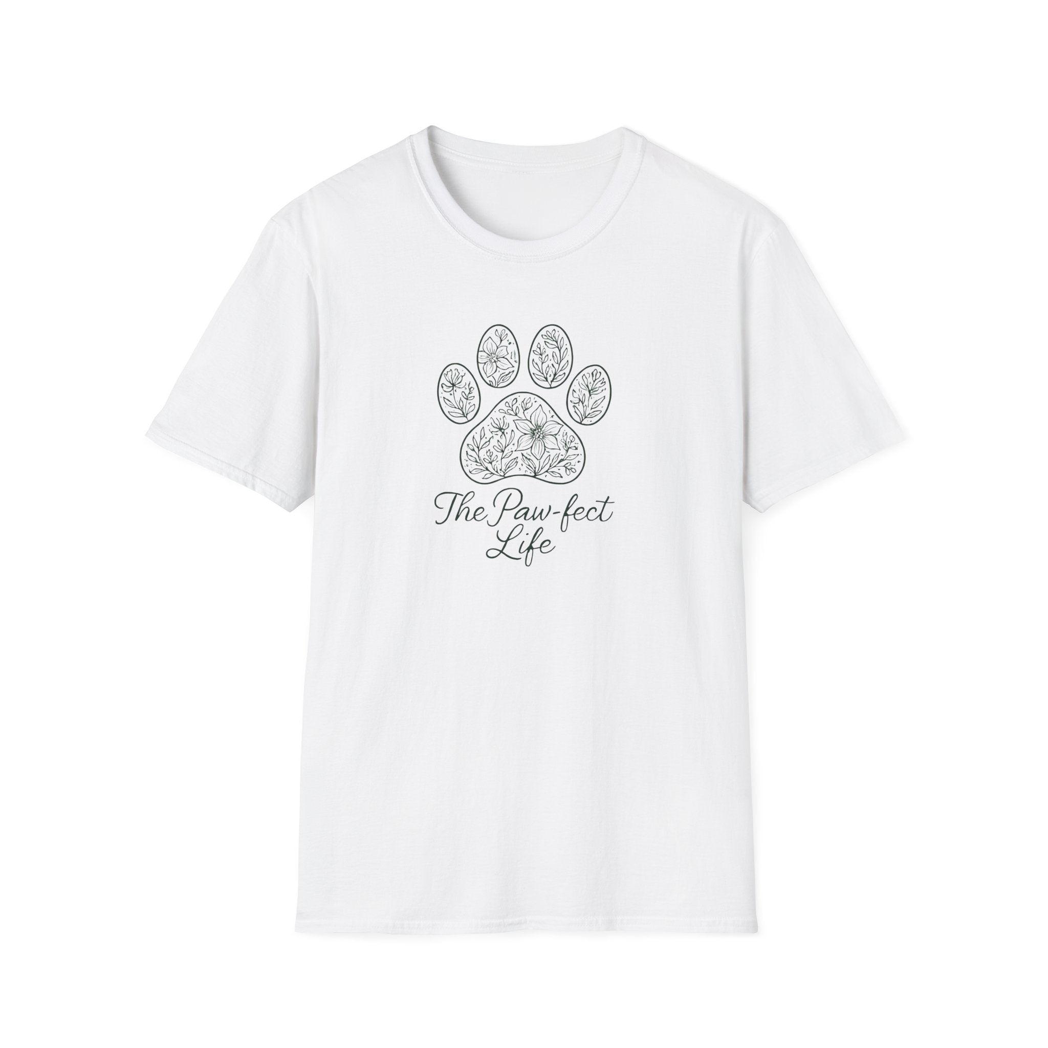 Floral Paw Print T-Shirt Main image