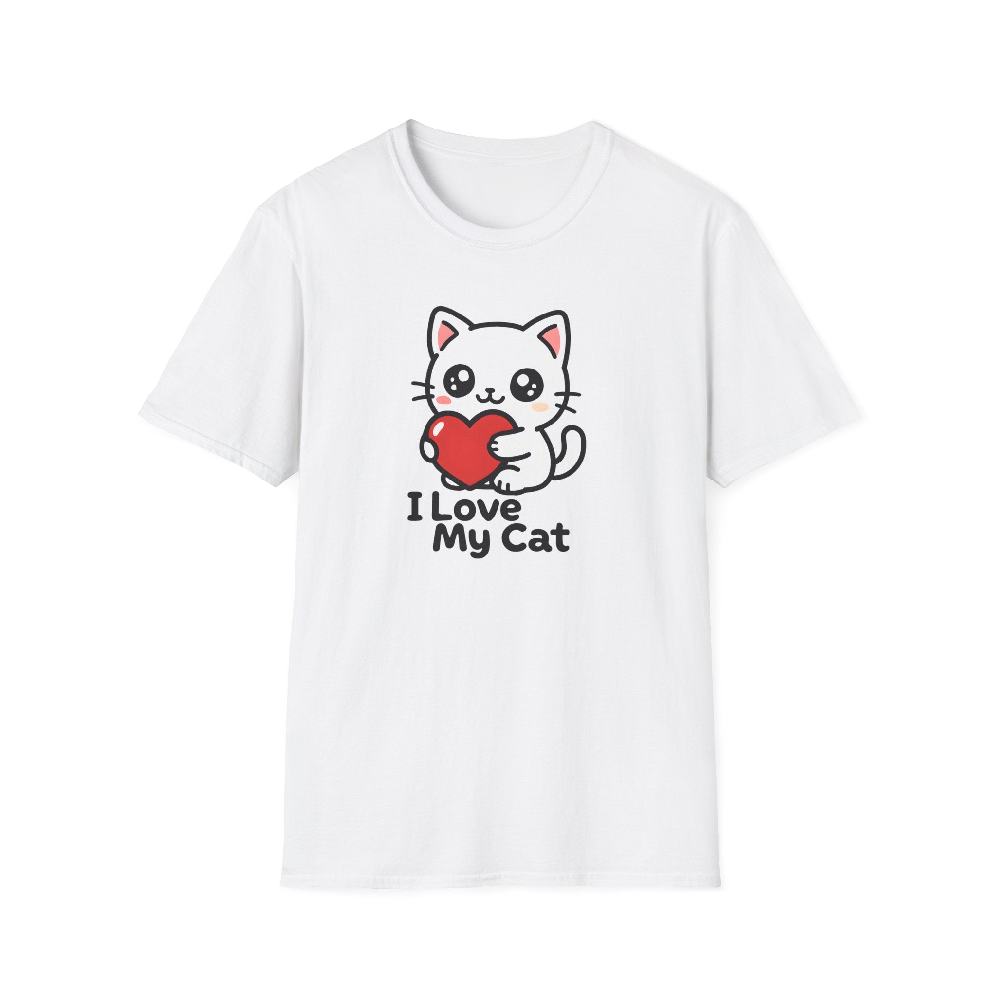 Cute Cat with Heart T-Shirt Secondary image