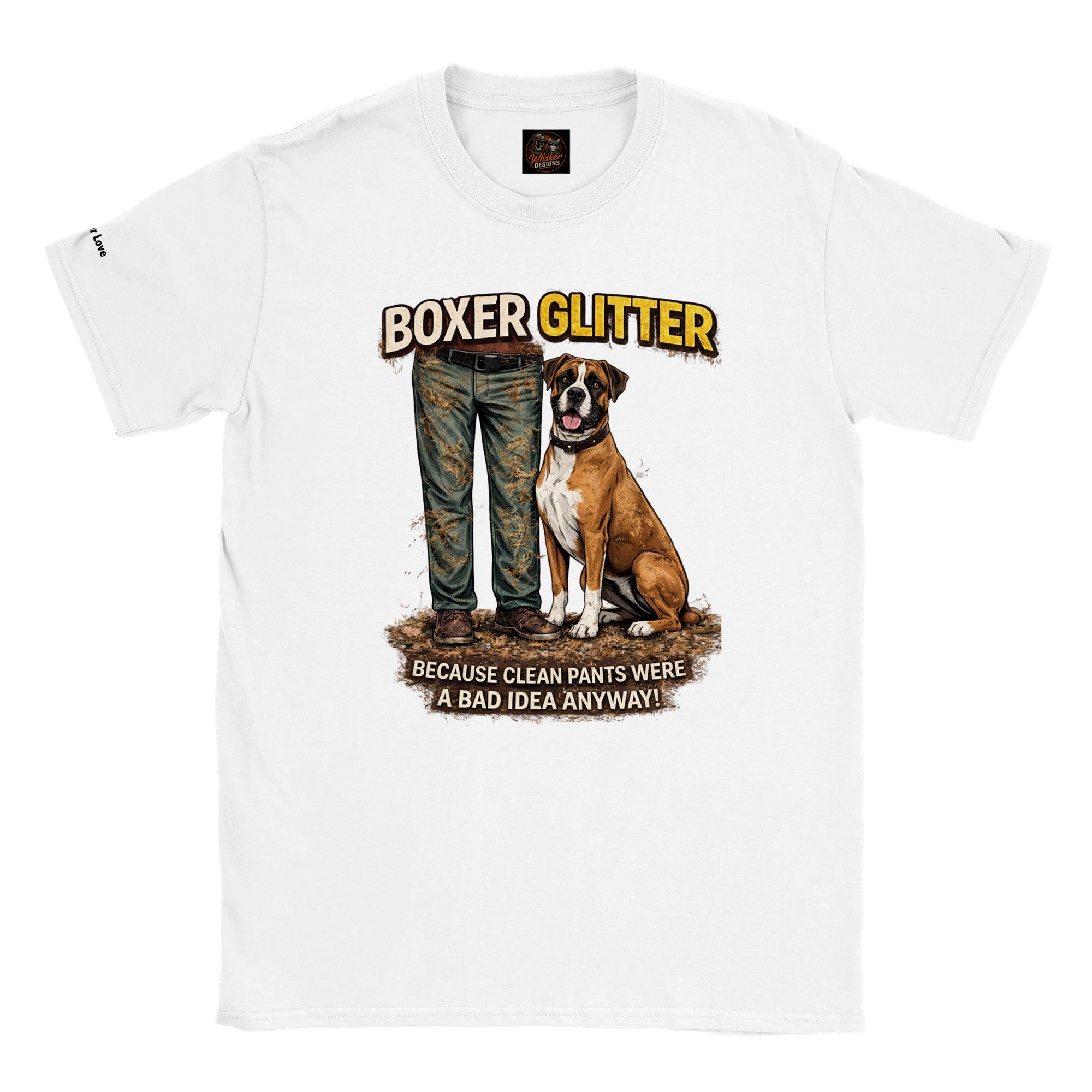 Boxer Love T-Shirt | Funny Dog Lover Gift | Boxer Mom Dad Tee | Soft Cotton Graphic Shirt | Unisex Boxer Lover Apparel Secondary image