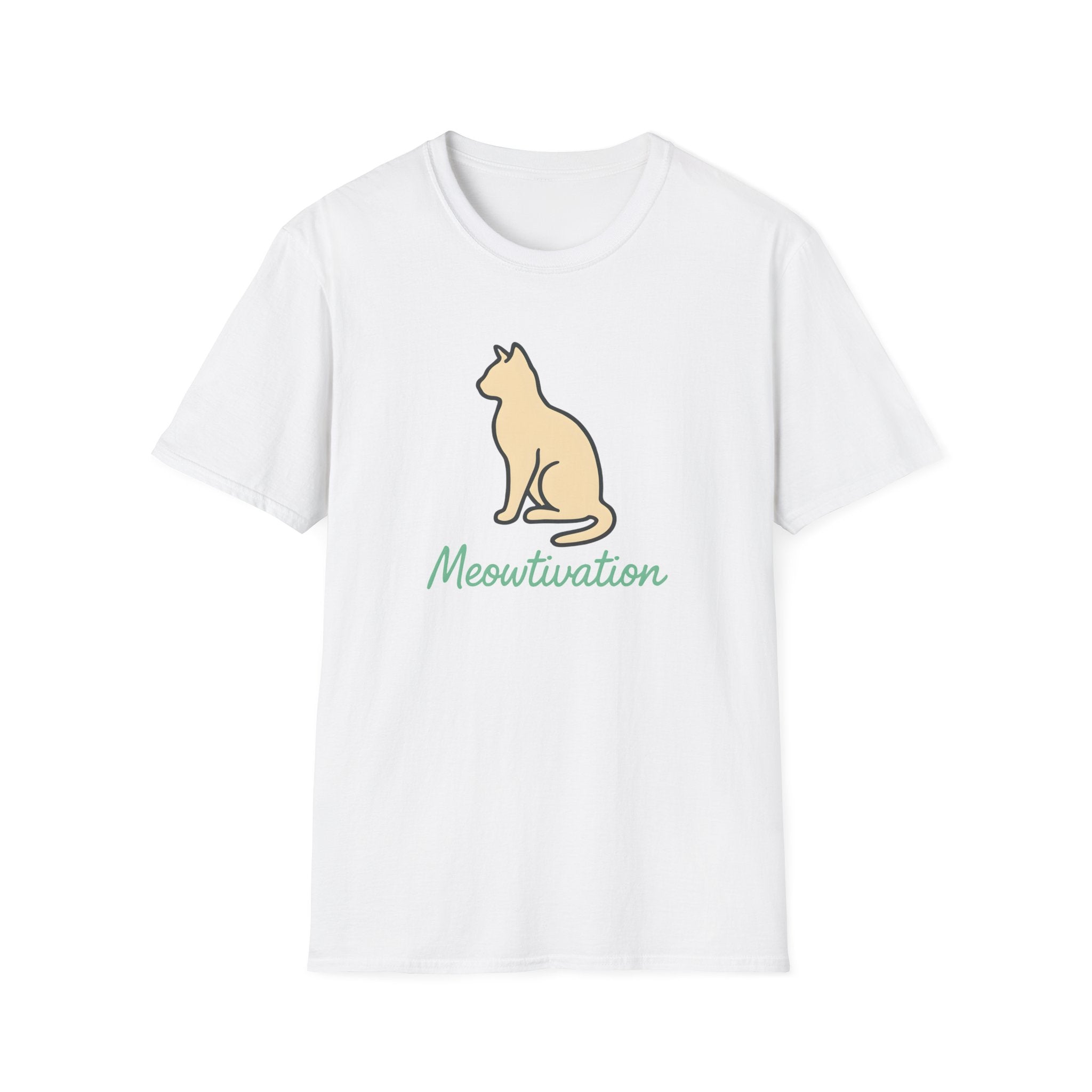 Meowtivation Cat Illustration T-Shirt Main image