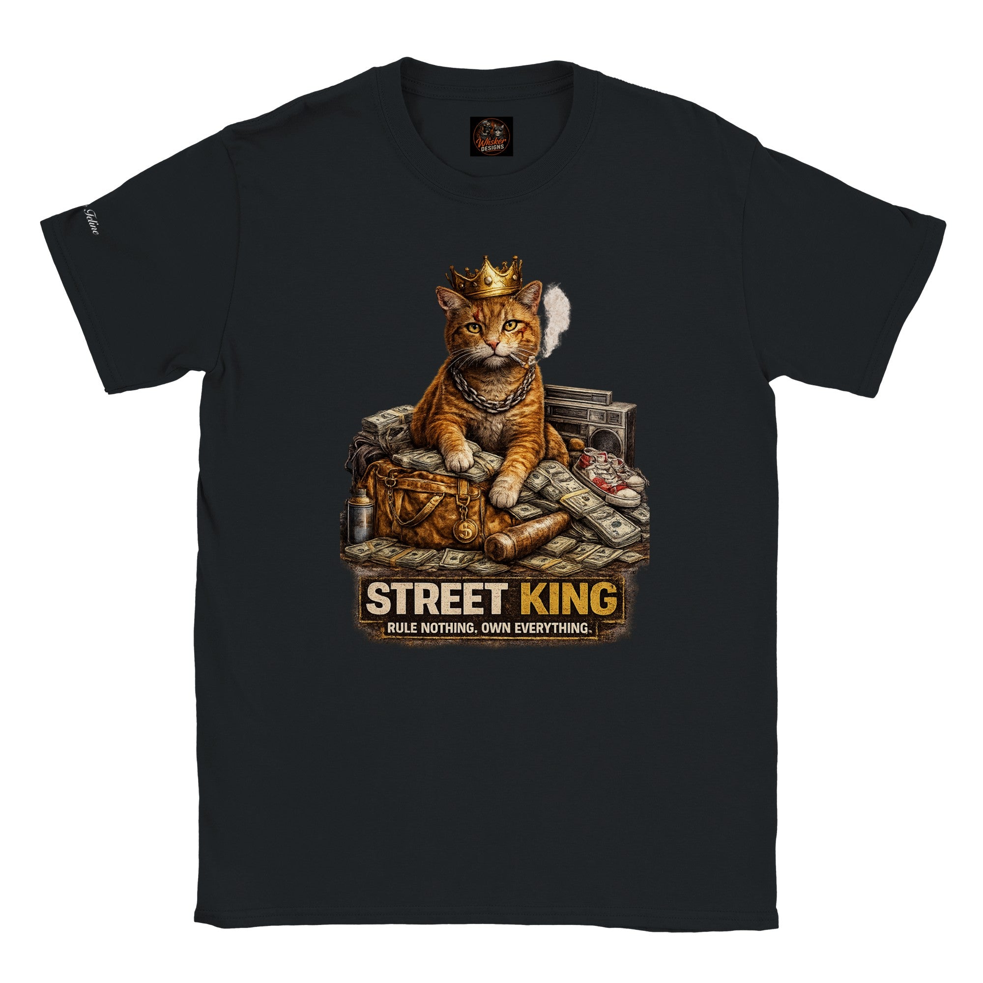 Street Cat T-Shirt | Own Everything Graphic Tee | Funny Cat Lover Gift | Unisex Soft Cotton Secondary image