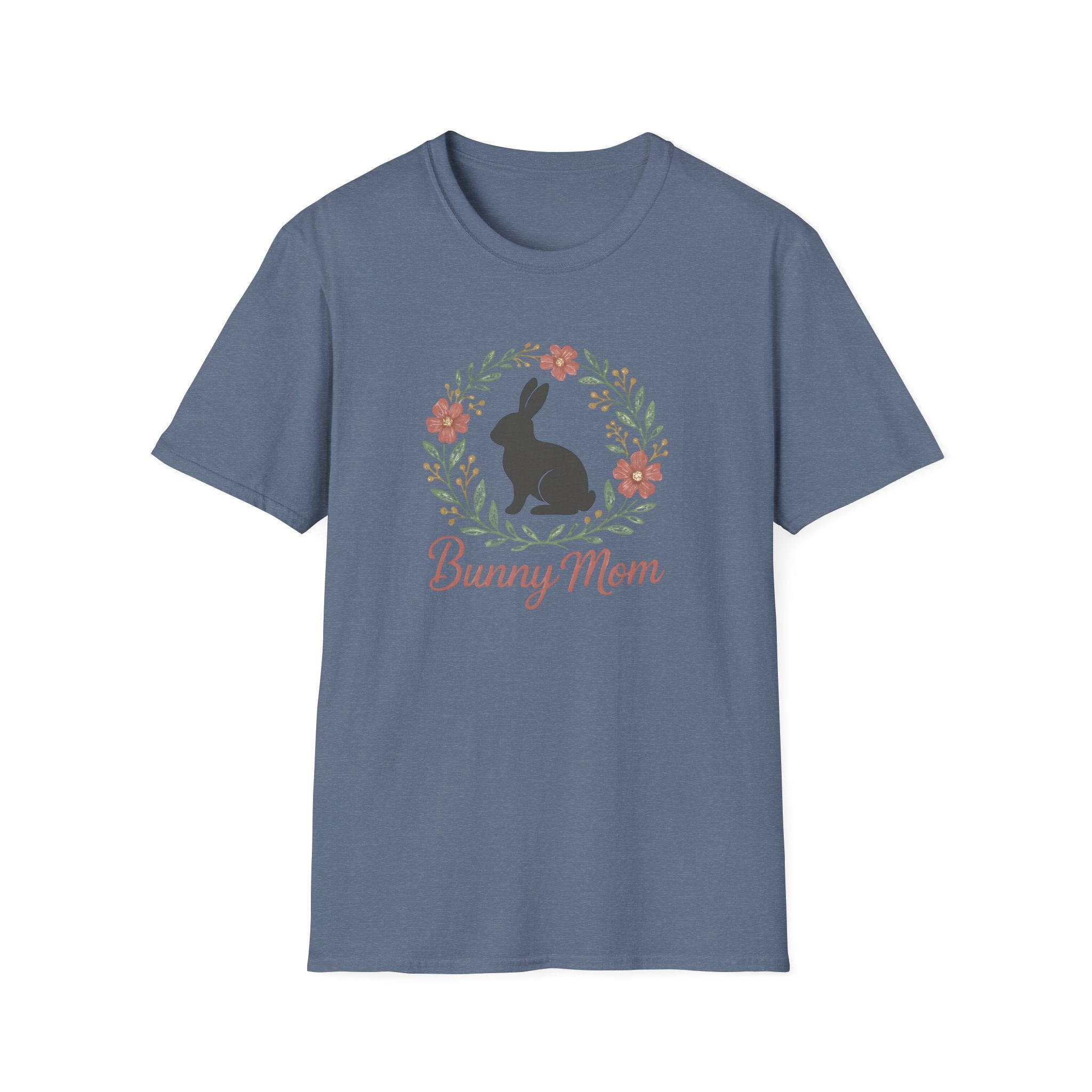 Bunny Mom Floral Wreath T-Shirt Main image