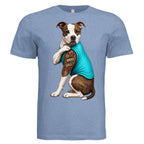 Solid Blue Triblend - 3413C - FRONT