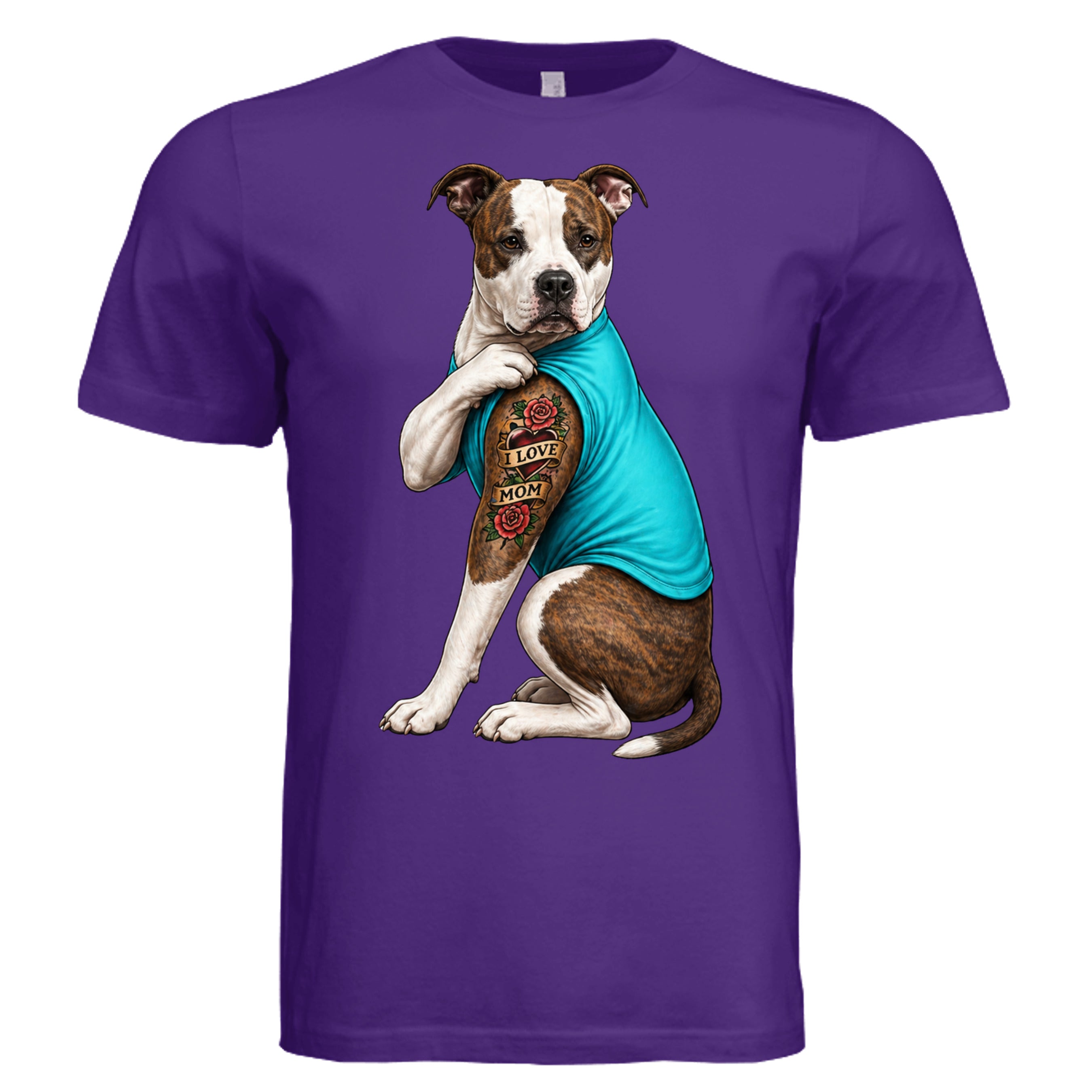 Solid Team Purple Triblend - 3413C - FRONT