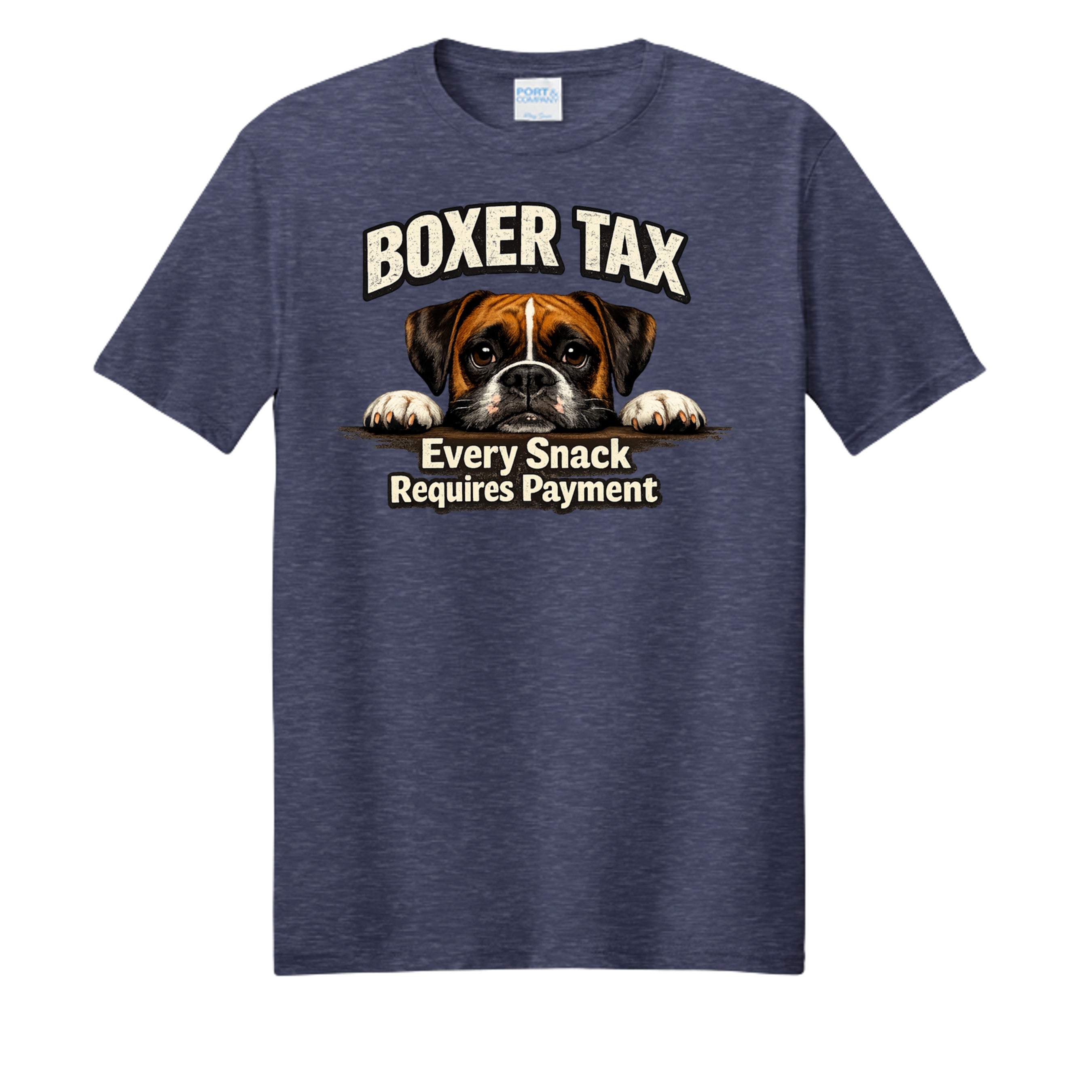 Team Navy Heather - PC455 - FRONT